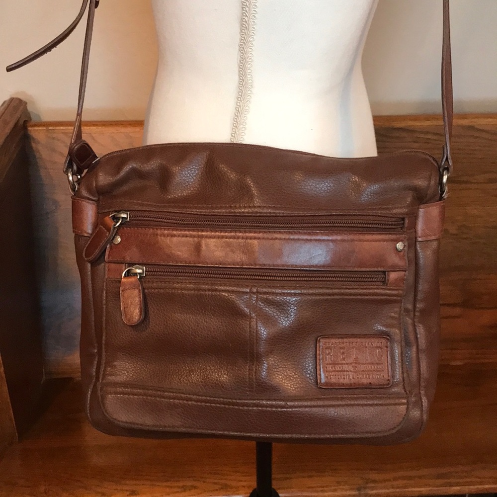 RELIC BROWN CROSSBODY BAG